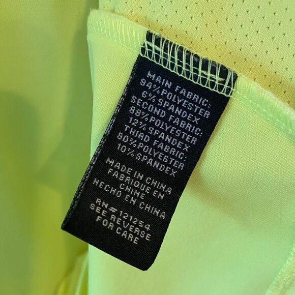 Jofit Sz XL Néon Green & Purple Golf Tennis Pickleball 1/4 Zip Long Sleeve Top - Picture 7 of 7